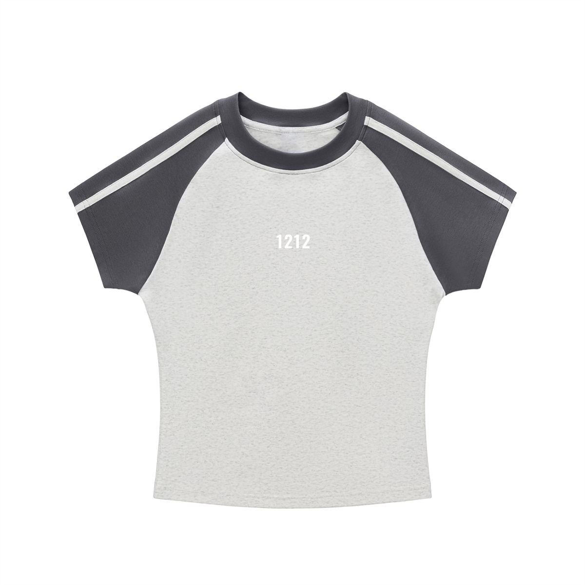 Contrast Stripes Bodycon Sleeve T-Shirt
