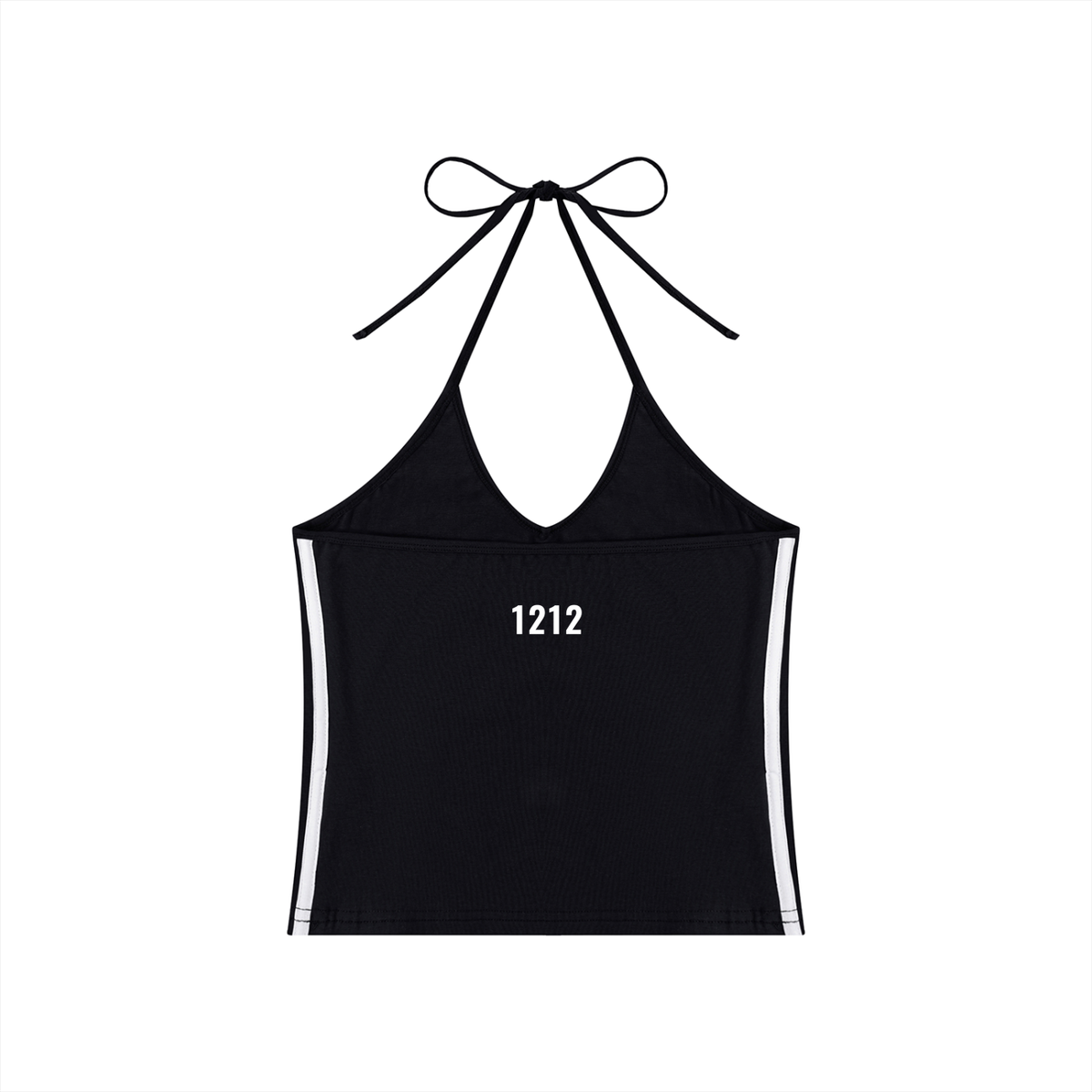 Women's Color Block Halter Crop Tank Top