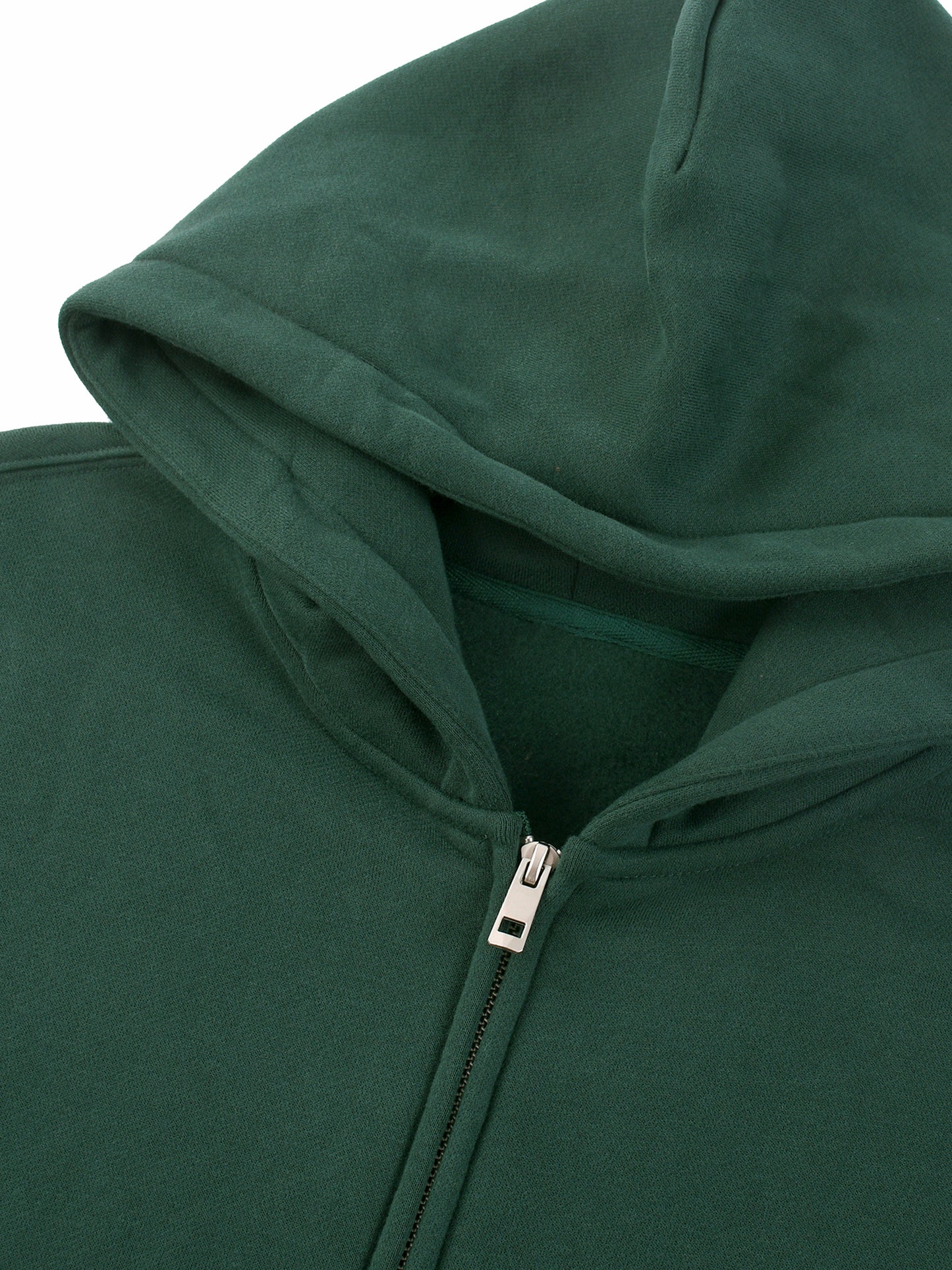 Fleeced Zip Up Hoodie